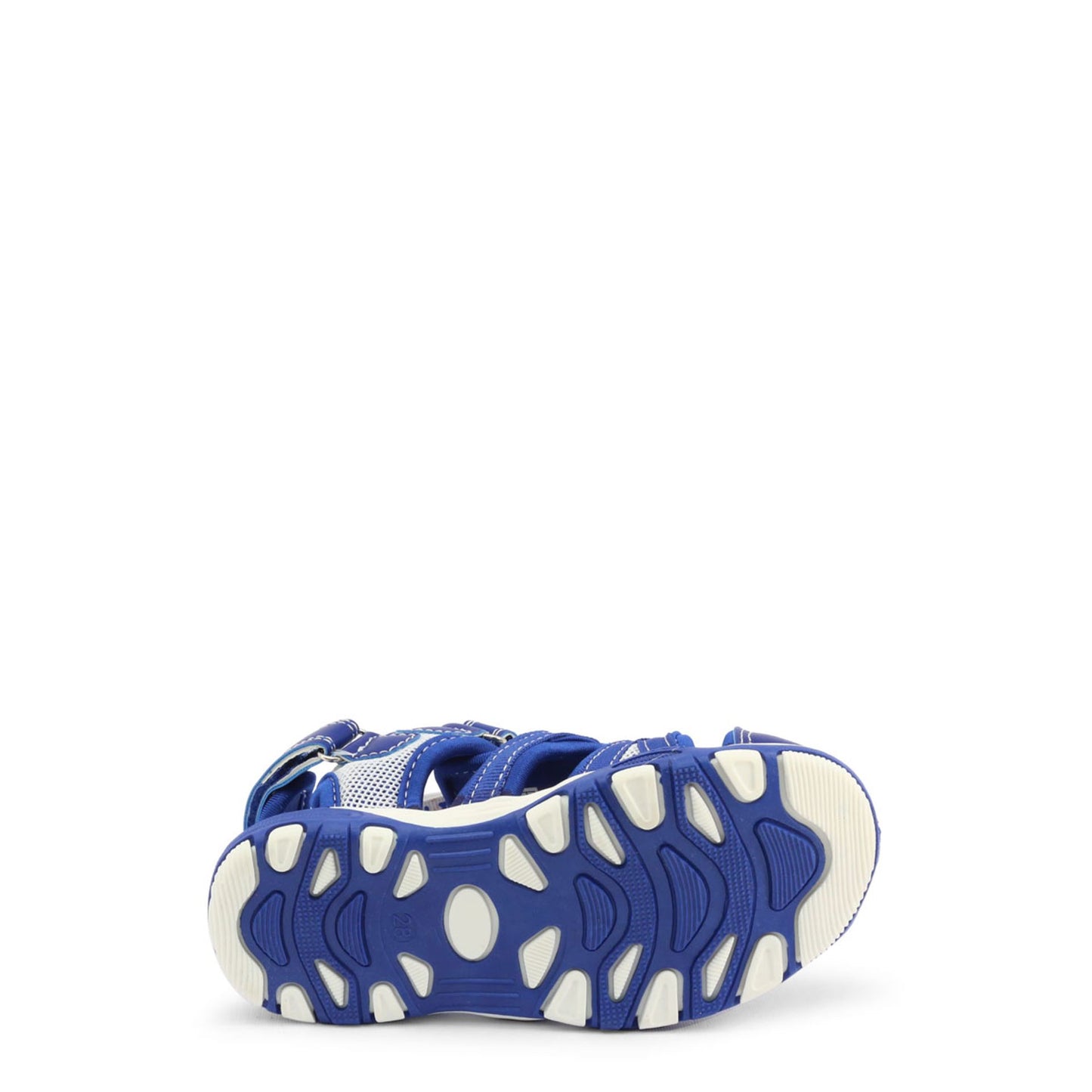 Sandali bambino blu con doppio strappo