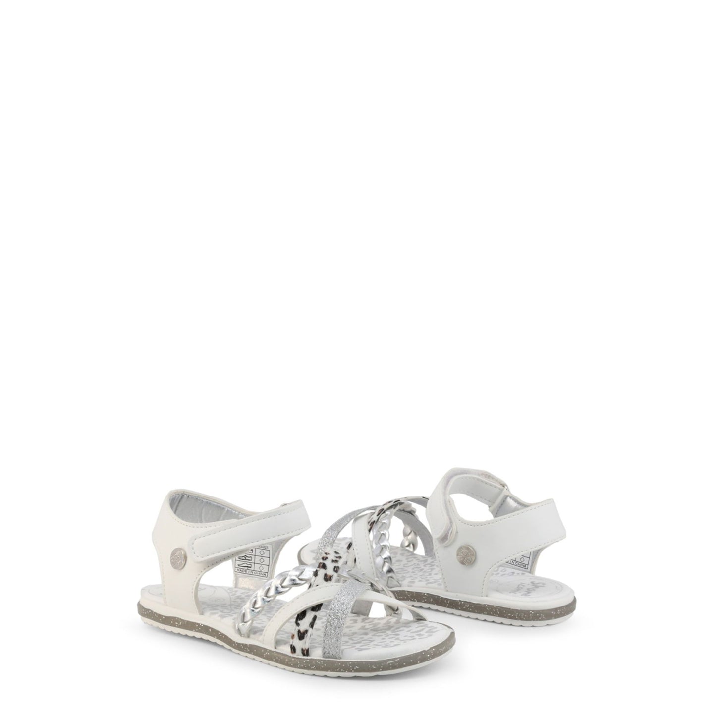 Sandali bambina bianco con strappo