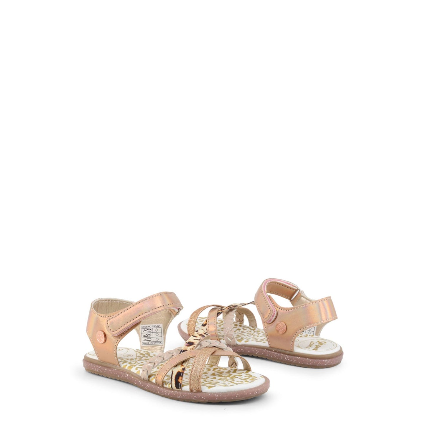 Sandali bambina nude con strappo