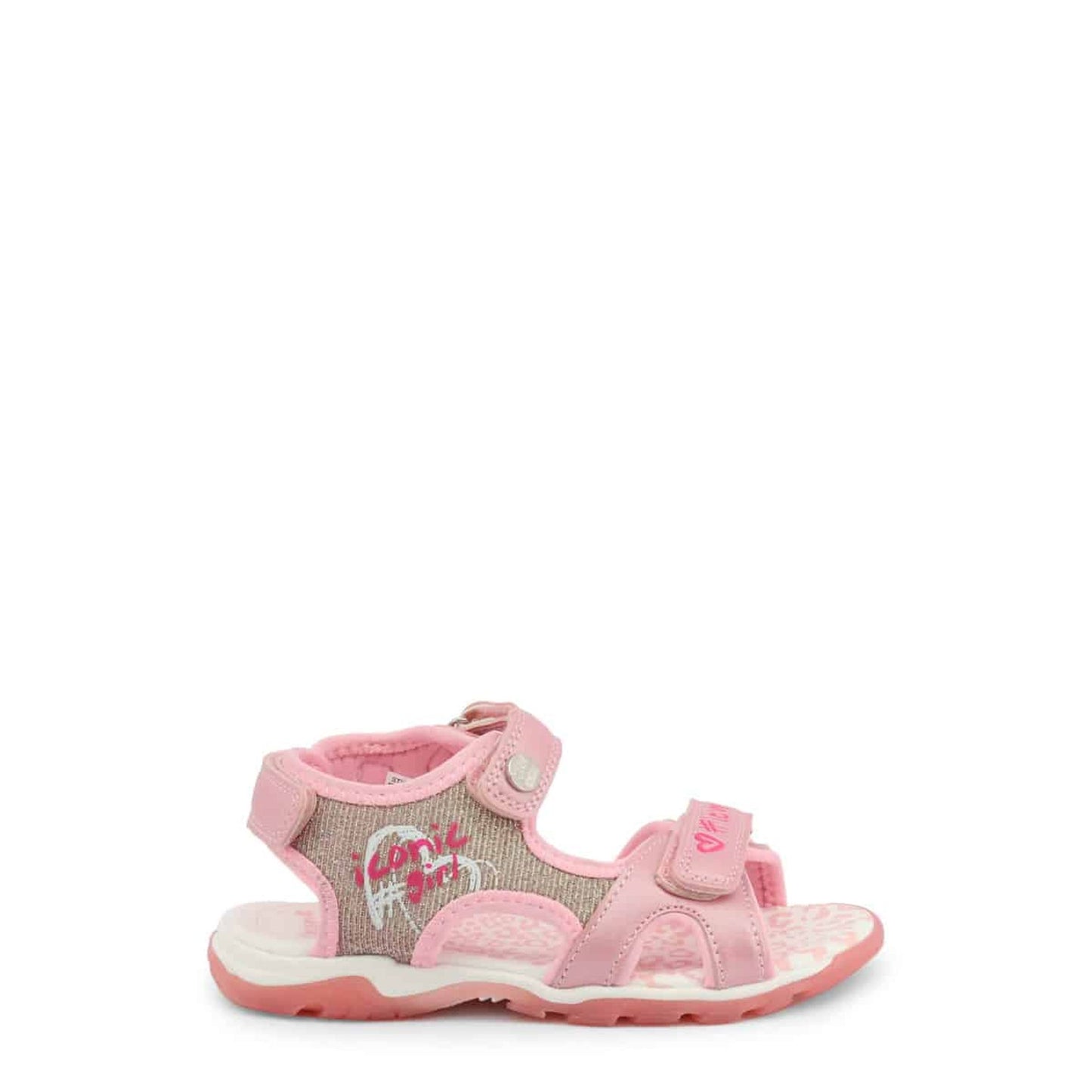 Sandali bambina rosa con doppio strappo