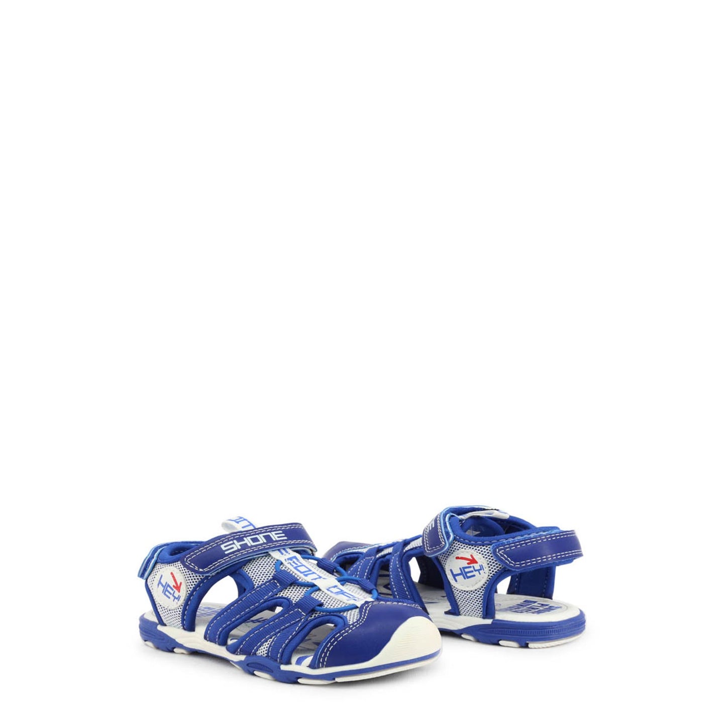 Sandali bambino blu con doppio strappo