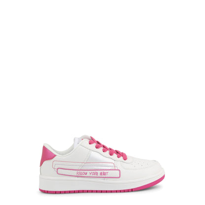 Sneakers per bambina classica in versione bianca e rosa