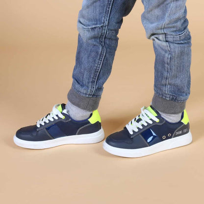 Sneakers bambino con punta tonda